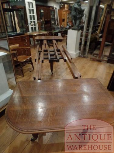Unique oak max 20 persons English concertina table 3