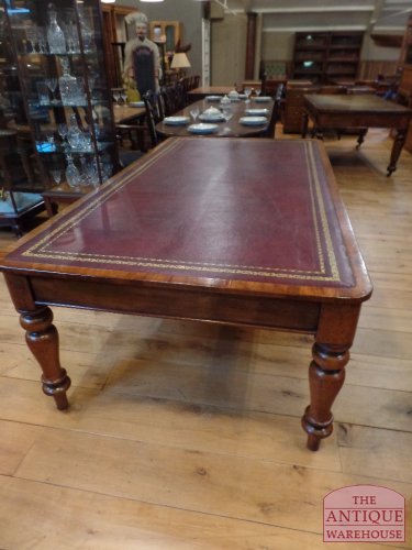 Antieke Engelse bibliotheektafel, vergadertafel 3
