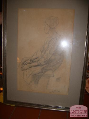 tekening van Jozef Israel 2