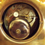 Vergulde empire pendule 2