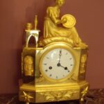 Vergulde empire pendule 3