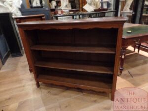 VERKOCHT  antiek eikenhouten openboekenkast