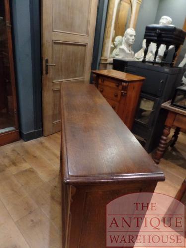 Antiek eikenhouten open boekenkastje 2