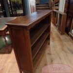 Antiek eikenhouten open boekenkastje 3