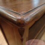 Antiek eikenhouten open boekenkastje 4