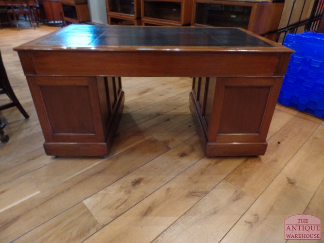 Antiek mahoniehouten Engels bureau 3