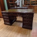 Antiek mahoniehouten Engels bureau 1