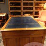 Antiek mahoniehouten Engels partnersbureau 2