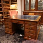 Antiek mahoniehouten Engels partnersbureau 3