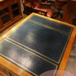 Antiek mahoniehouten Engels partnersbureau 4