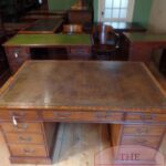 Antiek mahoniehouten Engels partnersbureau 1