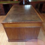 Antiek mahoniehouten Engels partnersbureau 2