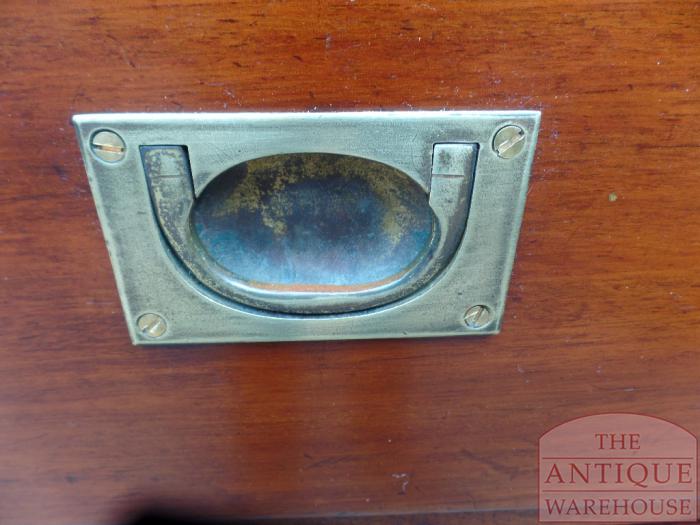Antiek mahoniehouten military ladekast circa 1880-1900 3