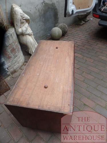 Antiek mahoniehouten military ladekast circa 1880-1900 4