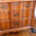 antiek orgelgebogen eiken kabinet 1