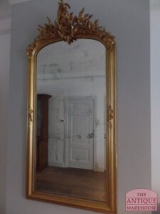 VERKOCHT Antieke Belgische spiegel rond 1900, VERKOCHT