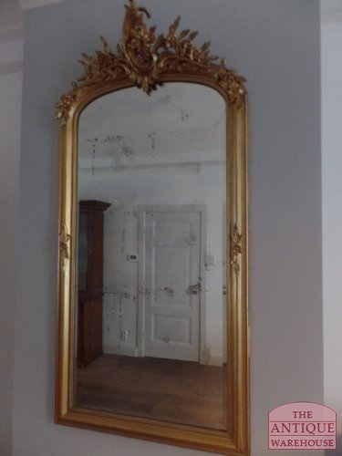 VERKOCHT Antieke Belgische spiegel rond 1900, VERKOCHT