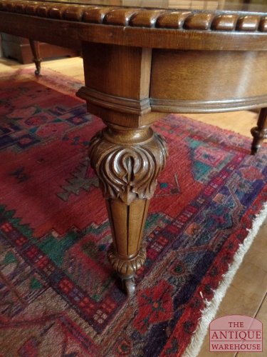 antieke eiken coulissen tafel 2