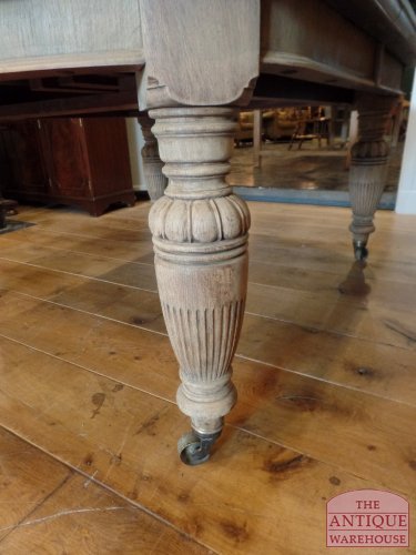 Antieke eiken Engelse coulissen tafel 2