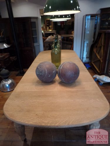 Antieke eiken Engelse coulissen tafel 3