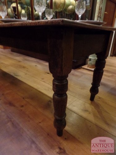 Antieke eiken Franse eettafel 300cm 2