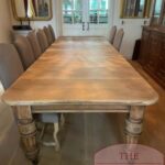 Antieke eikenhouten coulissentafel 4