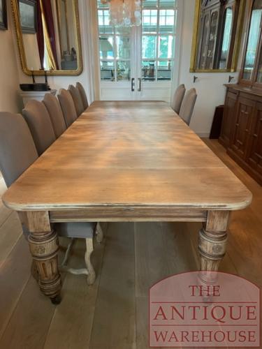 Antieke eikenhouten coulissentafel 4