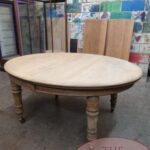 Antieke eikenhouten coulissentafel 2