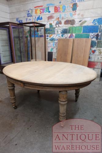 Antieke eikenhouten coulissentafel 2