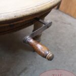 Antieke eikenhouten coulissentafel 4