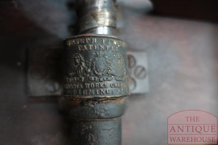 Antieke eikenhouten coulissentafel 5