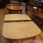 Antieke Eikenhouten Engelse uitschuif eettafel 1