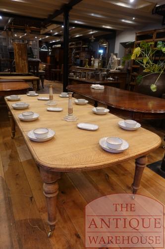 Antieke Eikenhouten Engelse uitschuif eettafel 3