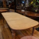 Antieke Eikenhouten Engelse uitschuif eettafel 4