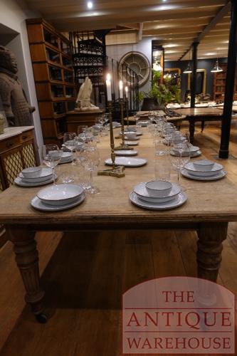 Antieke eikenhouten Engelse uitschuiftafel 4