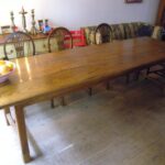 Antieke eikenhouten Franse eettafel 300 cm 2