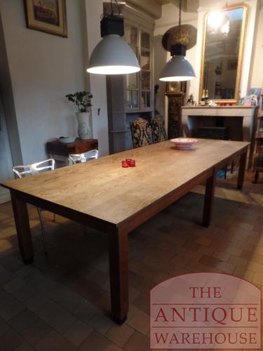 VERKOCHT antieke  eikenhouten Franse eettafel, table à manger française antique en chêne