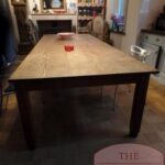 Antieke eikenhouten Franse eettafel 2