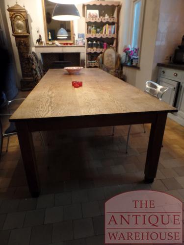Antieke eikenhouten Franse eettafel 2