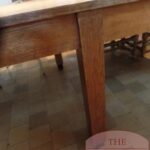 Antieke eikenhouten Franse eettafel 3