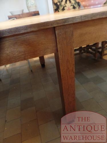 Antieke eikenhouten Franse eettafel 3