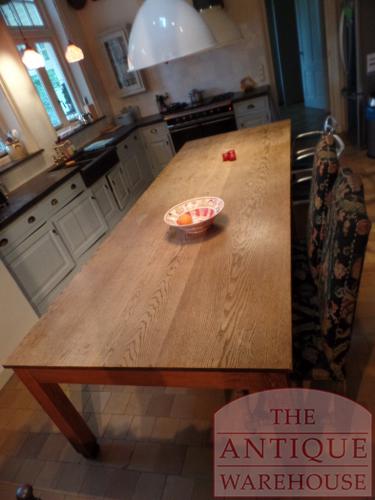 Antieke eikenhouten Franse eettafel 4