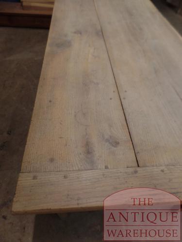 Antieke eikenhouten lange Franse eettafel 3