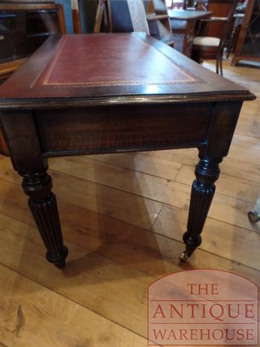 Antieke eikenhouten schrijftafel Engels circa 1850 3