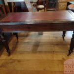 Antieke eikenhouten schrijftafel Engels circa 1850 4
