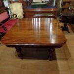 Antieke Engelse coulissentafel 1