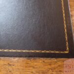 Antieke Engelse eikenhouten schrijftafel van S & H Jewell, Holborn, Londen 5