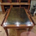 Antieke Engelse mahoniehouten partners schrijftafel 2