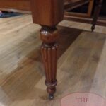 Antieke Engelse mahoniehouten partners schrijftafel 3