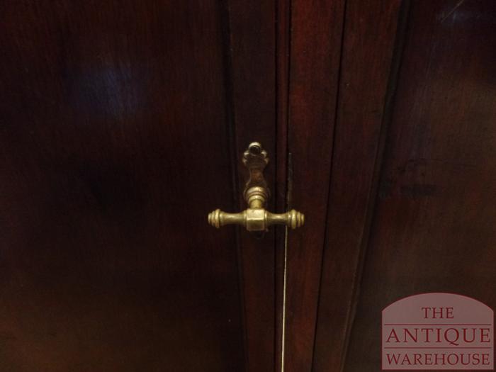 antieke Engelse mahoniehouten toonbank, winkel vitrine kast 3